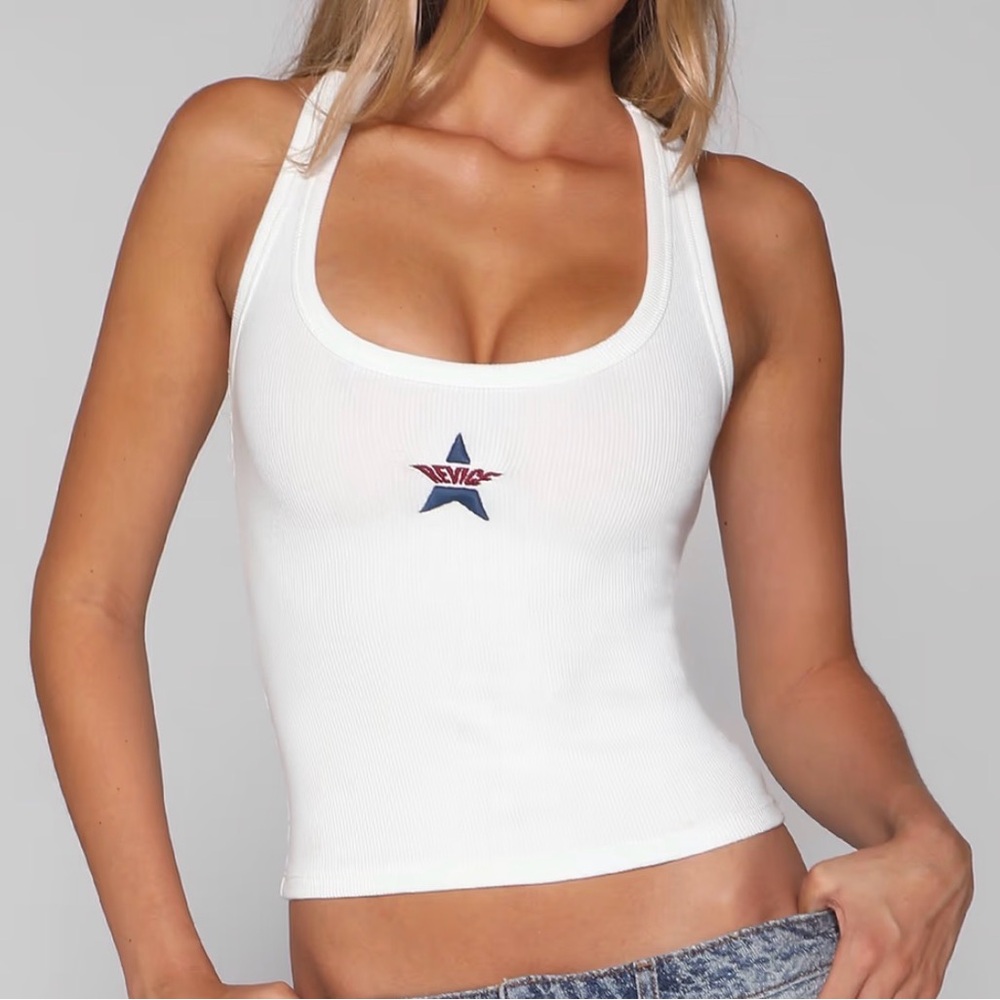 REVICE STARLET TANK- white